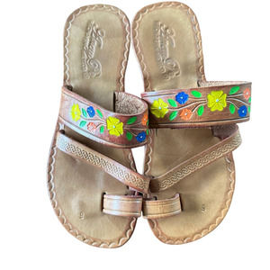 Anay Pey Hecho en Mexico Made in Mexico Floral Sandals